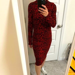 Zara animal print dress